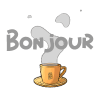 Gif bonjour café chaud